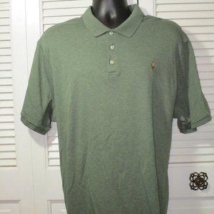 Polo Ralph Lauren Heathered Olive Green Shirt Men's XXL Tall